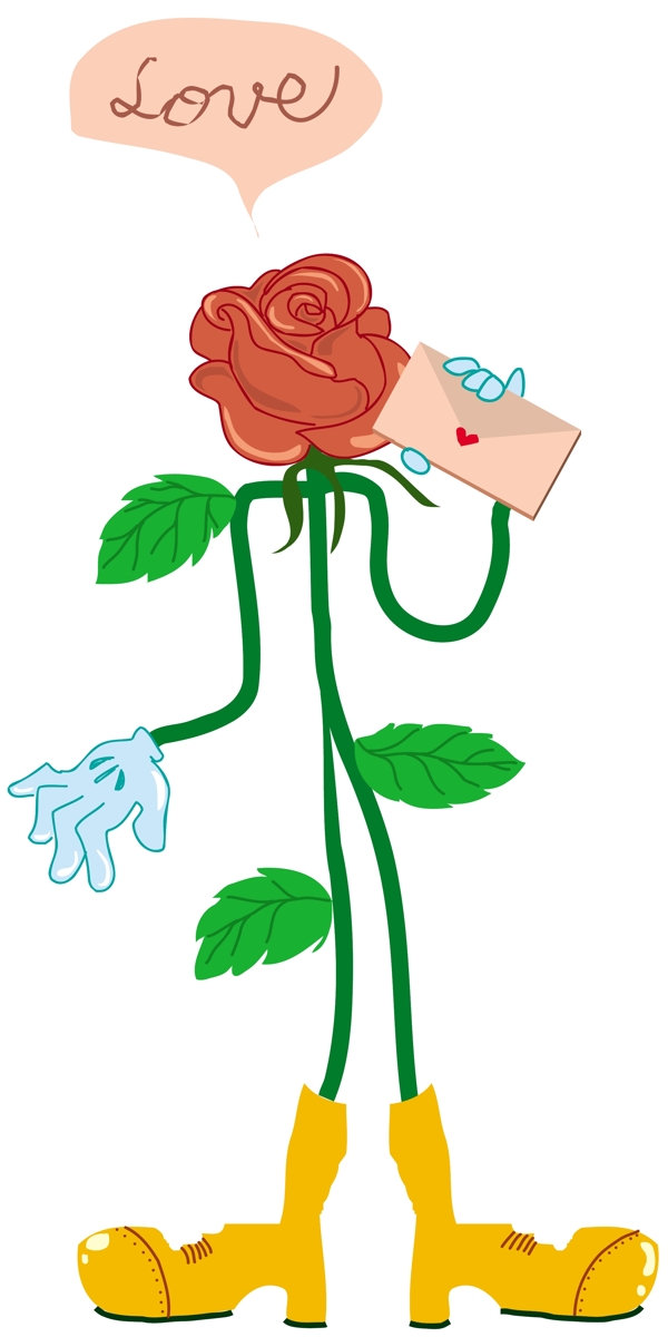 矢量玫瑰花