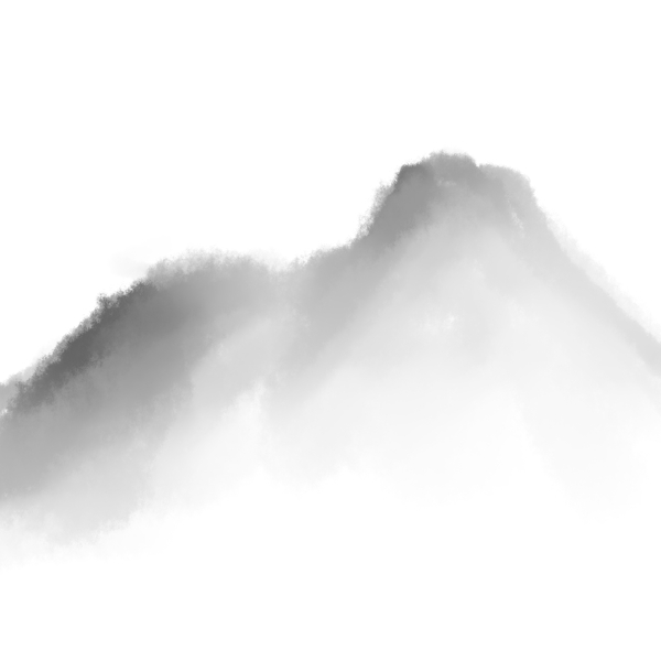 原創(chuàng)手繪水墨風(fēng)景可商用元素山