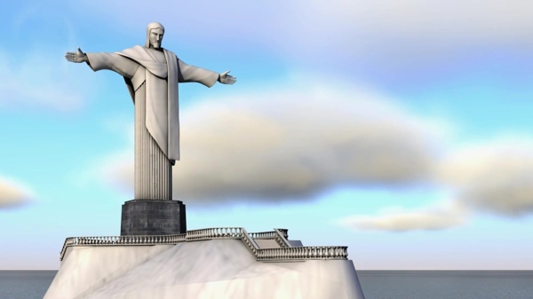 巴西景点耶稣像视频