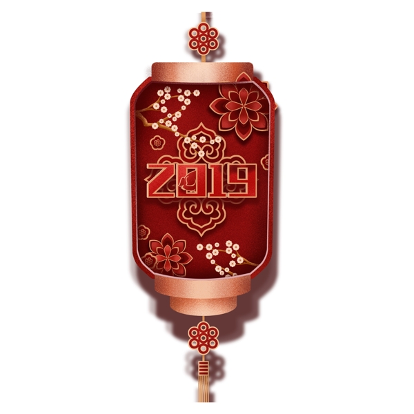 喜庆2019花式灯笼新年元素设计