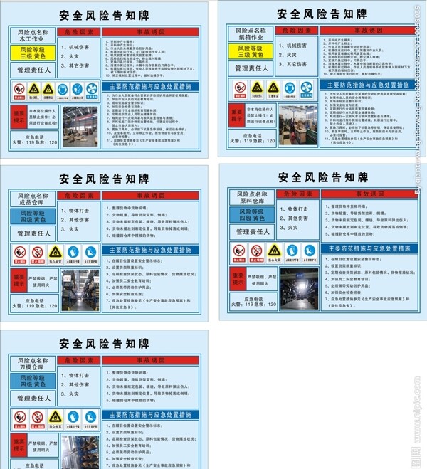 安全風險告知牌