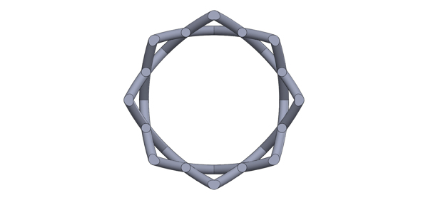 下載陶瓷IsoTruss3長而彎曲的