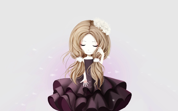洋裝長發(fā)少女