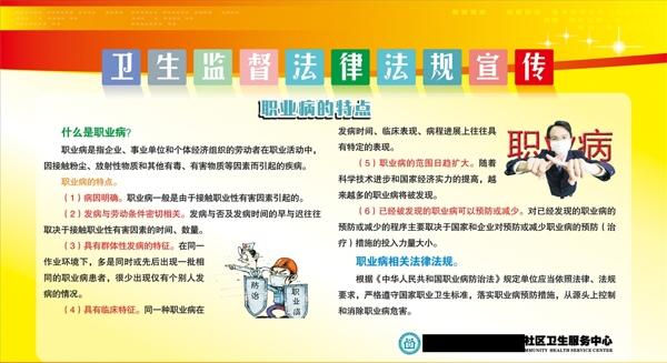 衛(wèi)生監(jiān)督宣傳欄
