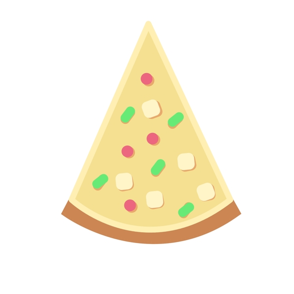 美味的食物披萨插画