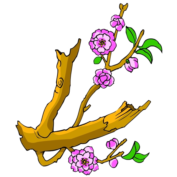 花卉古典插畫