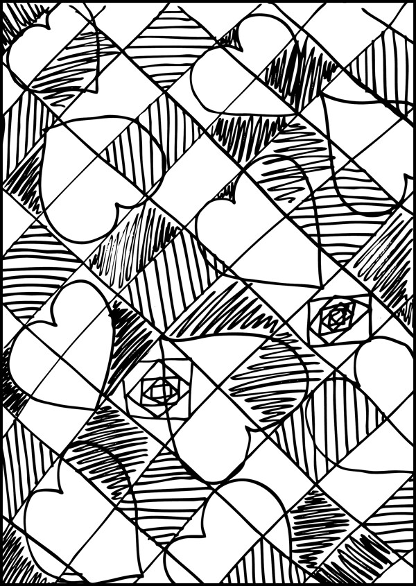 摘要情人節(jié)背景矢量插畫