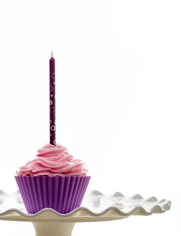 粉色紫色蛋糕