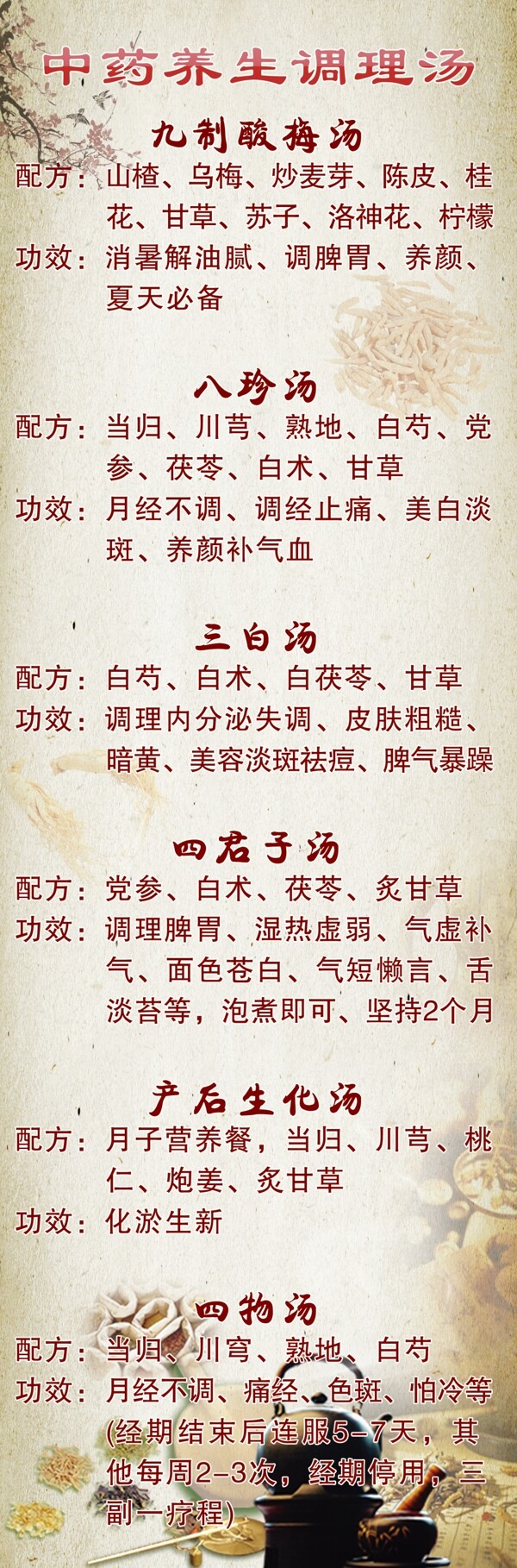 中藥養(yǎng)生調(diào)理湯