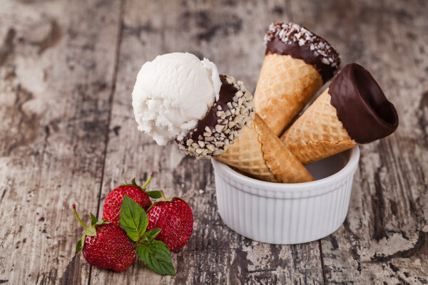 巧克力冰淇淋图片