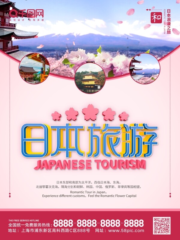 C4D精品日本旅游海报