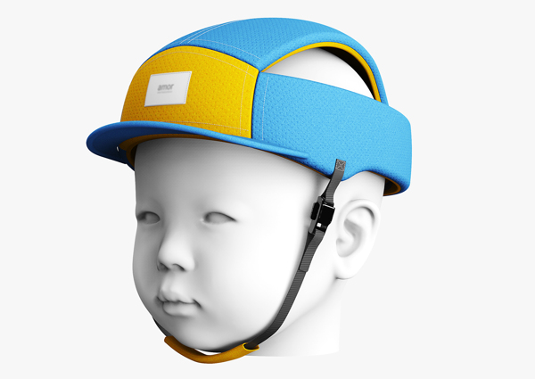 蓝色婴儿头部保护头盔jpg素材