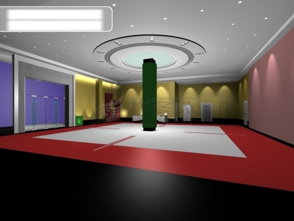 3d室內(nèi)大堂設(shè)計(jì)