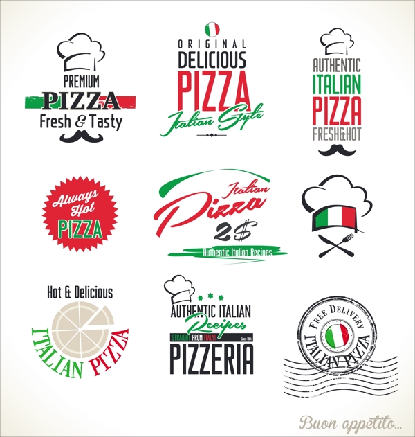 意大利披萨标志
