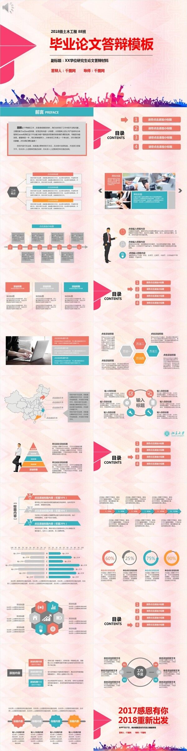 畢業(yè)論文答辯PPT模板