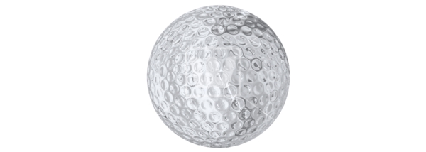 一只高尔夫球免抠psd透明素材