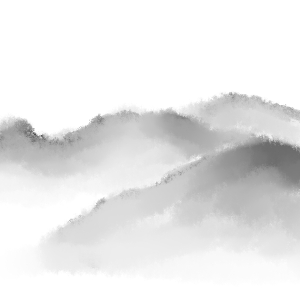 原創(chuàng)手繪水墨風(fēng)景可商用元素山