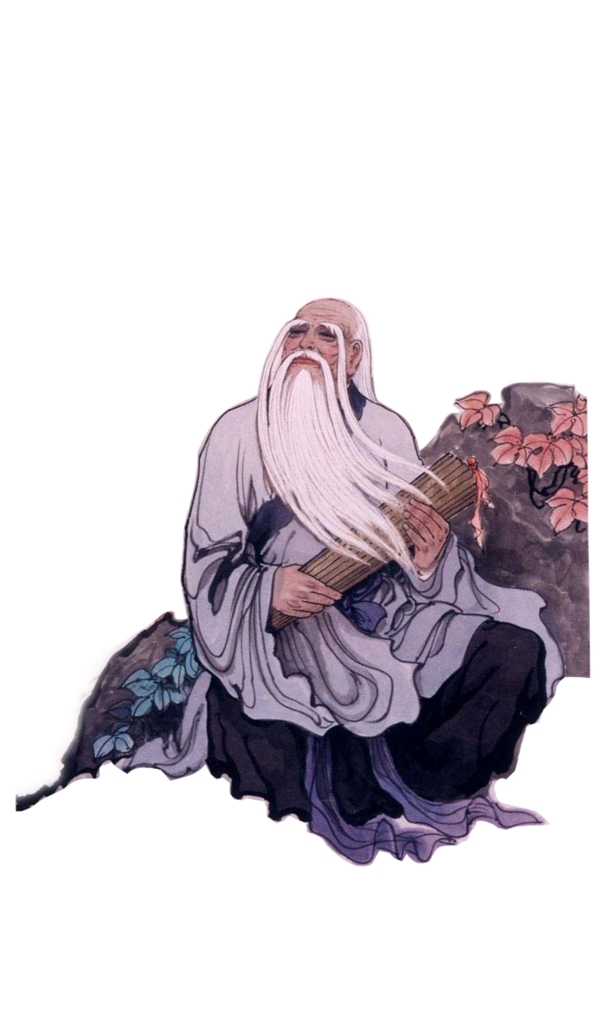 老子国画素材图片