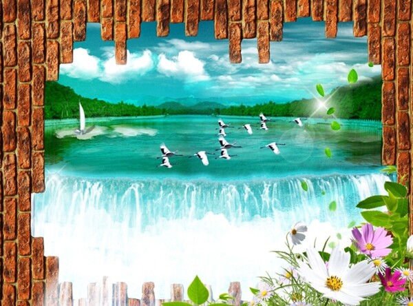 3D高清風(fēng)景壁畫圖片