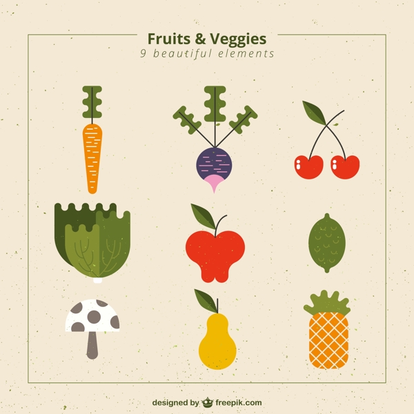 抽象蔬果图片