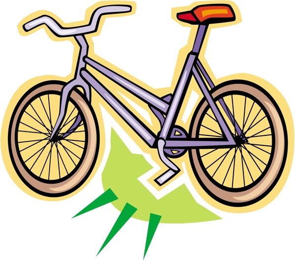 自行车交通工具矢量素材EPS格式0046