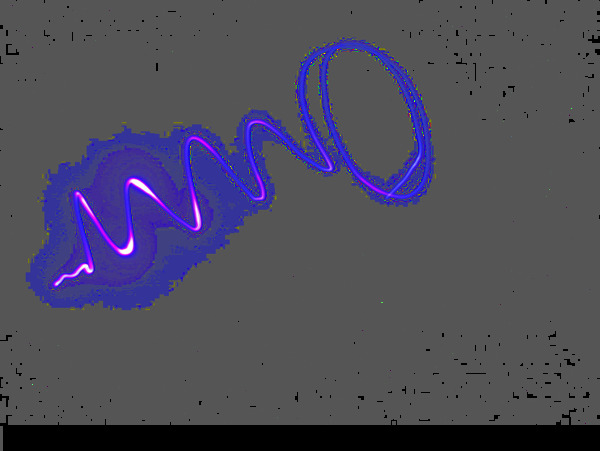 紫色丝带波浪弯曲PNG元素