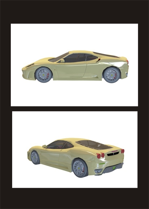 法拉利跑車3d模型