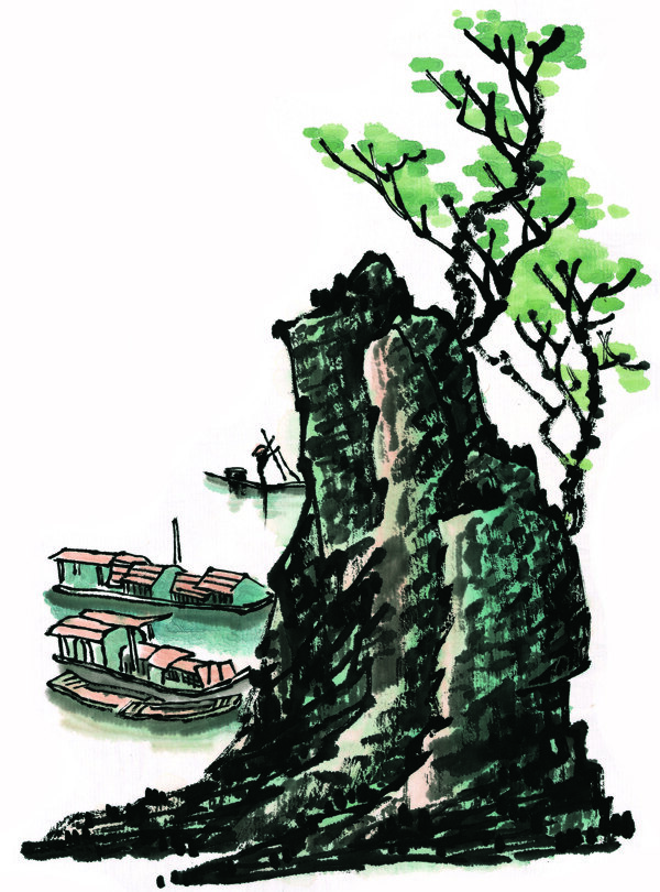 水墨山水畫圖片