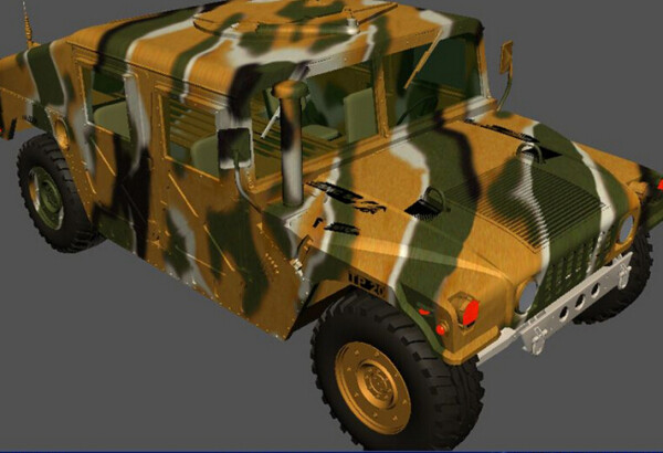 豹纹迷彩坦克车