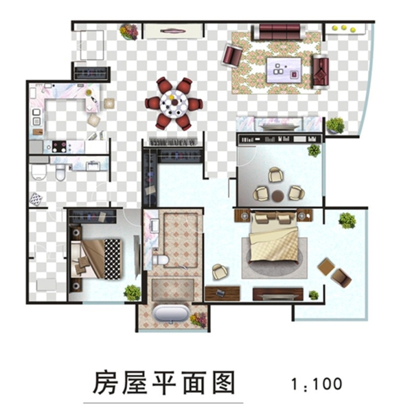 房屋平面圖圖片