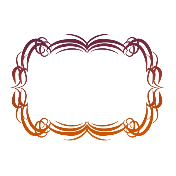 簡(jiǎn)約邊框漸變裝飾素材設(shè)計(jì)