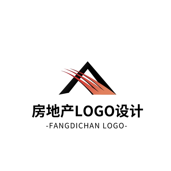 簡約大氣創(chuàng)意房地產logo標志設計