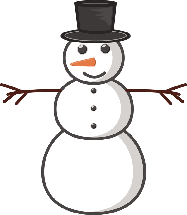 雪人矢量插畫
