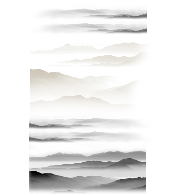 中國(guó)風(fēng)水墨山