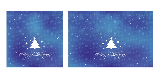 精美蓝色雪花圣诞树背景图