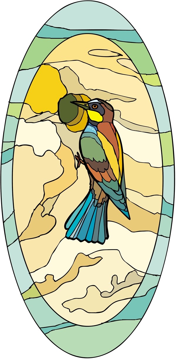 各種鳥類鳥動物矢量素材EPS格式0002