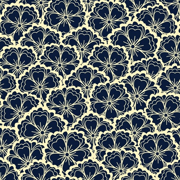 暗背景花