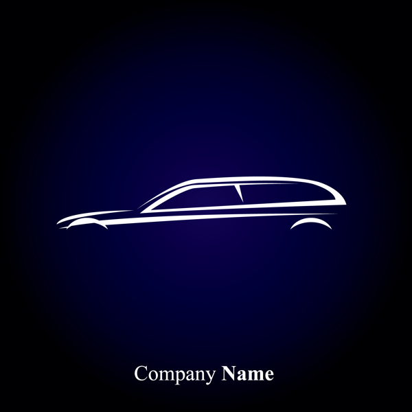 創(chuàng)造性的汽車標志設(shè)計矢量圖05