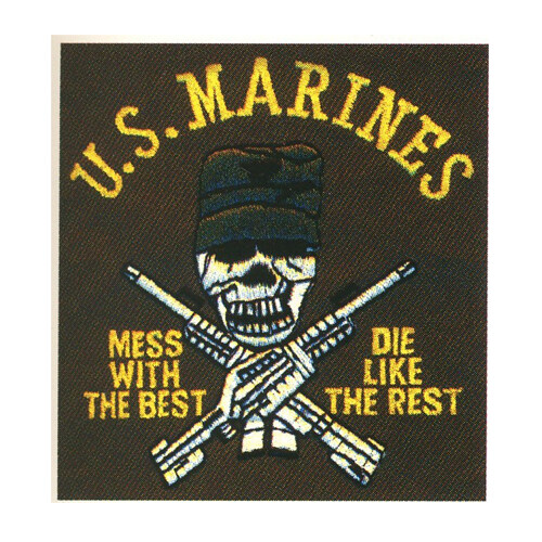 繡花文字英文U.S.MARINES色彩免費素材