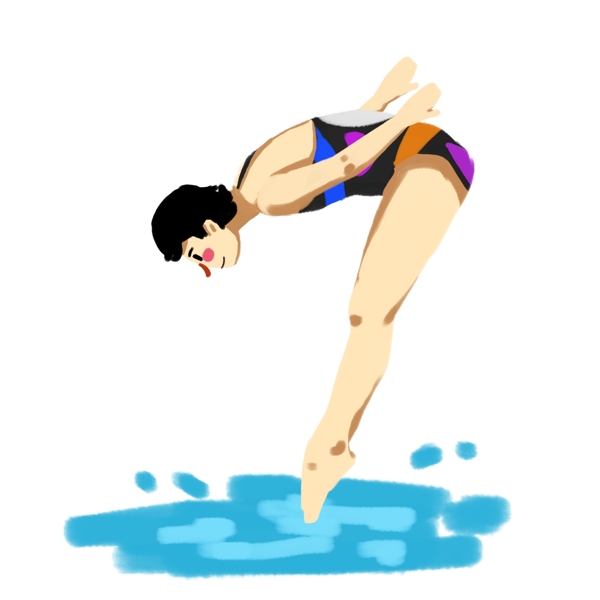 运动会奥运会项目女子跳水比赛
