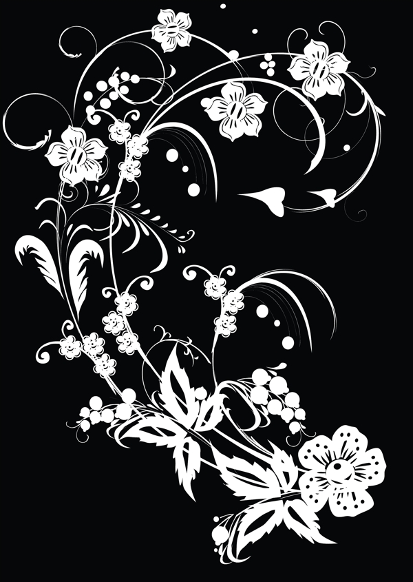 歐美花紋1247矢量EPS