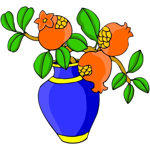 花卉古典插畫