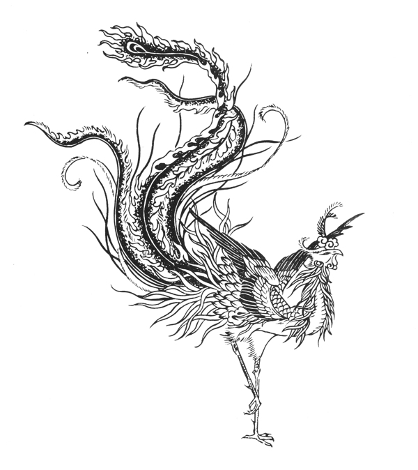鳳吉祥圖案018