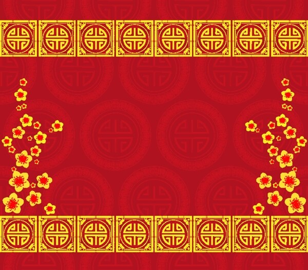 紅色古典背景