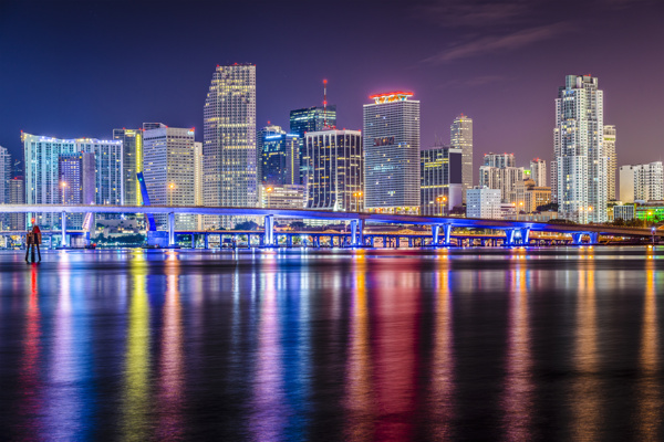 美麗城市夜景圖片