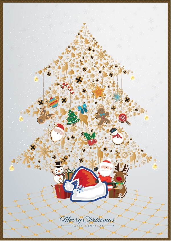 MerryChristmas圣誕節(jié)插畫