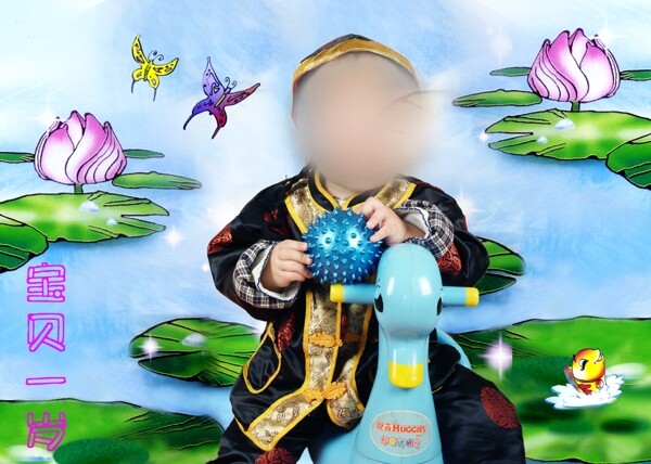 兒童攝影模板圖片