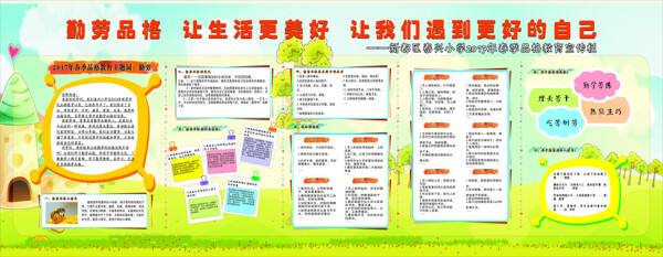 小學教育展板