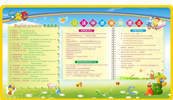 英語展板圖片