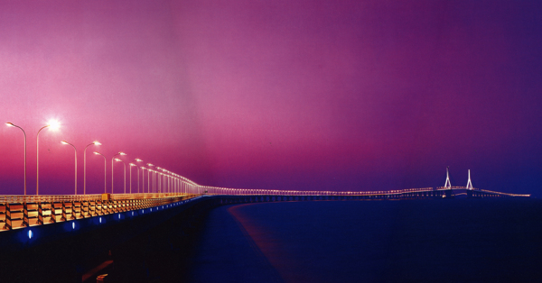 东海大桥夜景图片